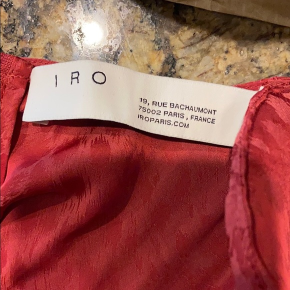 IRO Padded Shoulder Top Sleeveless Satiny Tank - Picture 6 of 7